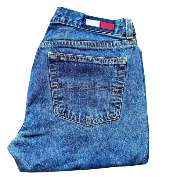 Vintage Tommy Hilfiger Jeans Y2K Straight Leg Denim Women’s 9/33 Made in Mexico - Picture 3 of 10